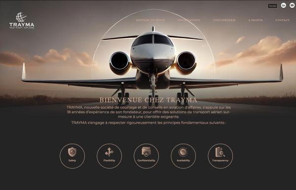 Trayma - Courtier en aviation d'affaires - rÃ©fÃ©rence web Pixinside